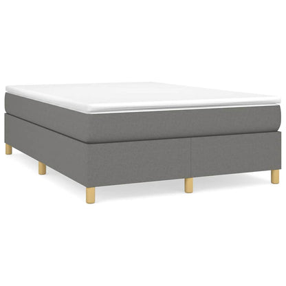 Struttura Letto a Rete a Molle Grigio Scuro 140x200 cm Tessuto