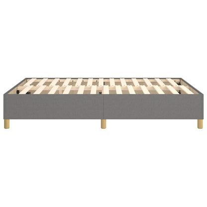 Struttura Letto a Rete a Molle Grigio Scuro 140x200 cm Tessuto