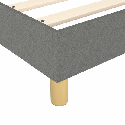 Struttura Letto a Rete a Molle Grigio Scuro 140x200 cm Tessuto