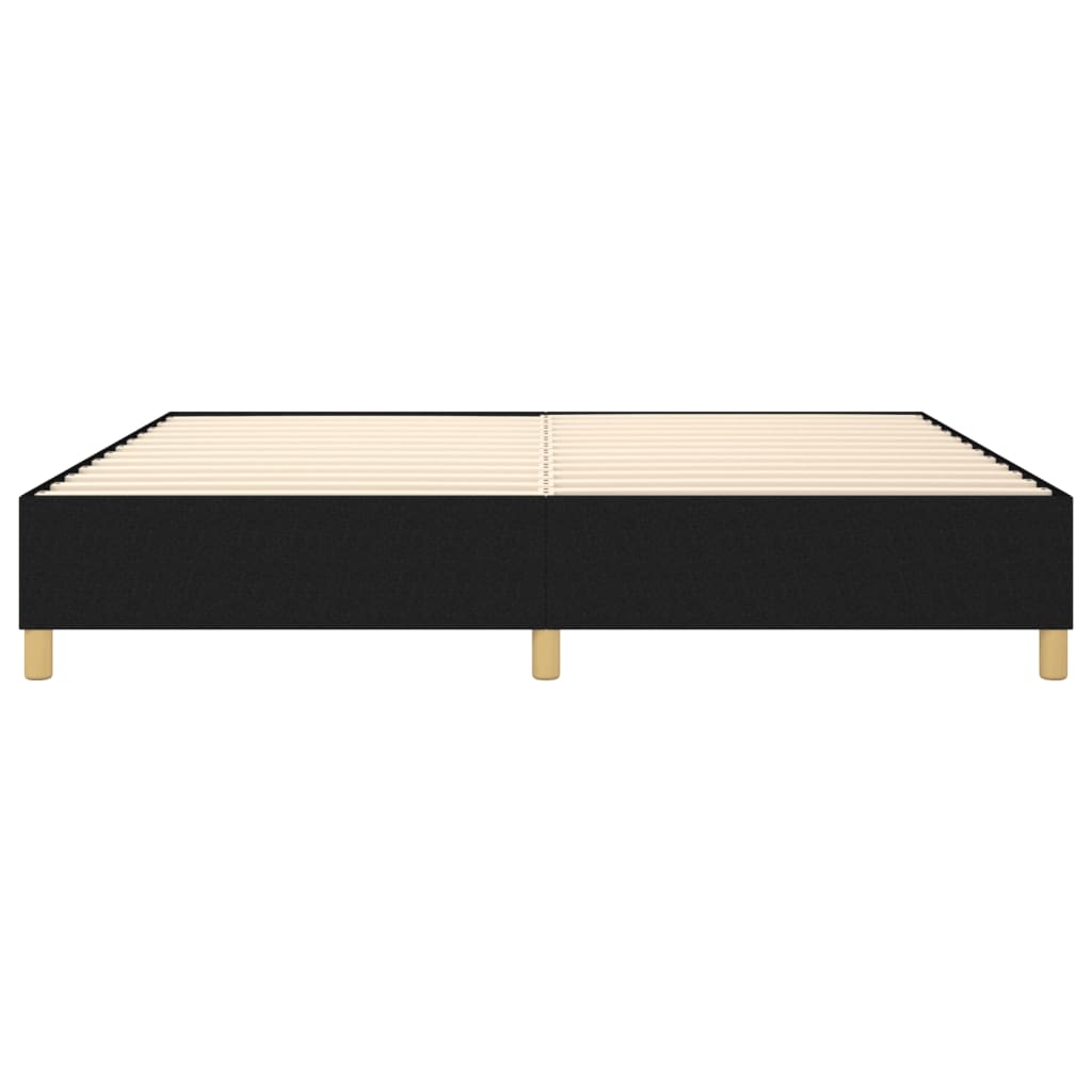 Struttura Letto a Rete a Molle Nero 140x200 cm in Tessuto | homemem39