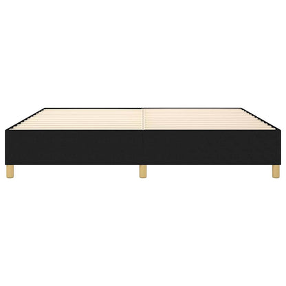Struttura Letto a Rete a Molle Nero 140x200 cm in Tessuto