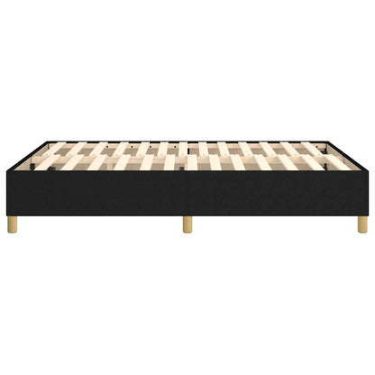 Struttura Letto a Rete a Molle Nero 140x200 cm in Tessuto