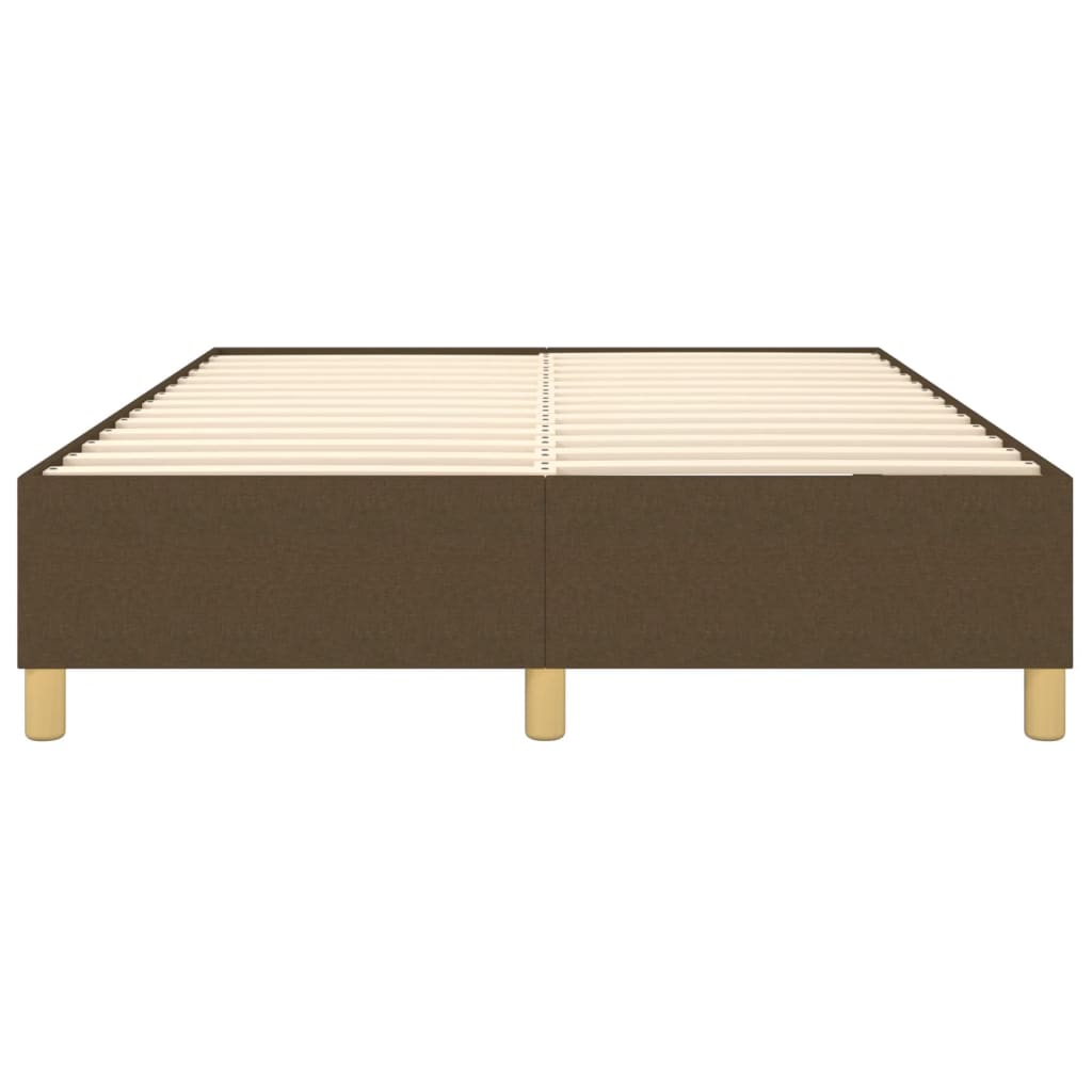 Struttura Letto a Rete a Molle Marrone Scuro 140x200 cm Tessuto | homemem39