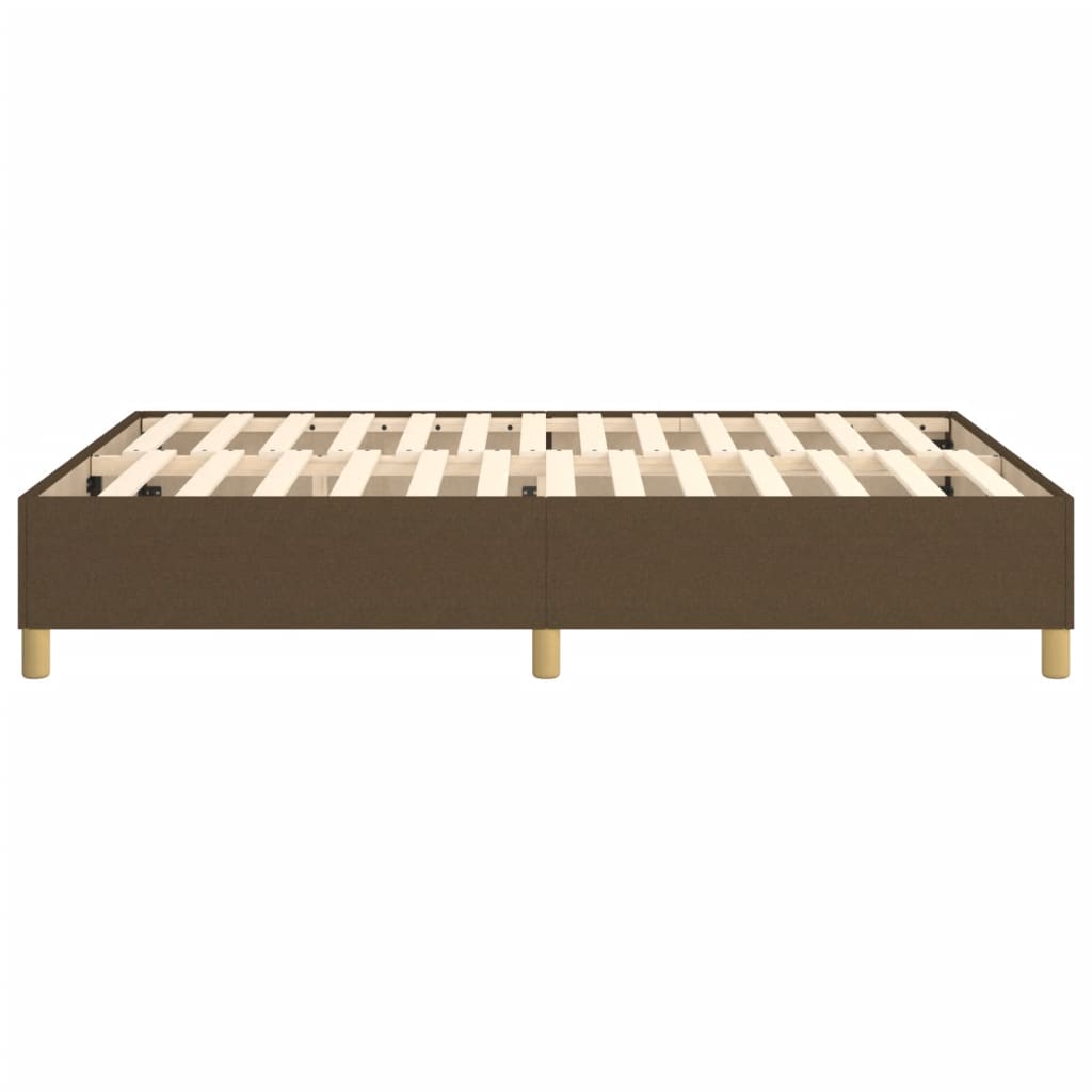 Struttura Letto a Rete a Molle Marrone Scuro 140x200 cm Tessuto | homemem39