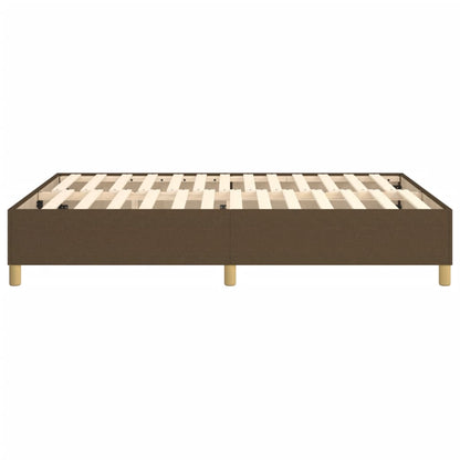 Struttura Letto a Rete a Molle Marrone Scuro 140x200 cm Tessuto | homemem39