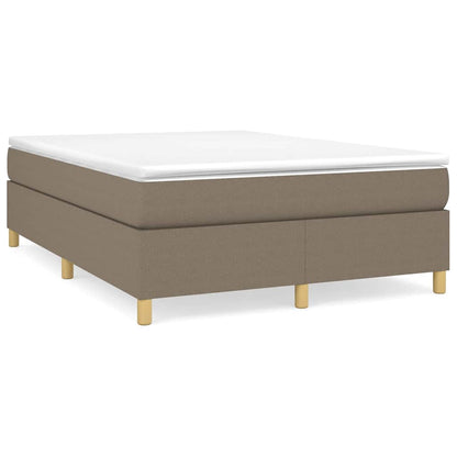 Struttura Letto a Rete a Molle Tortora 140x200 cm in Tessuto