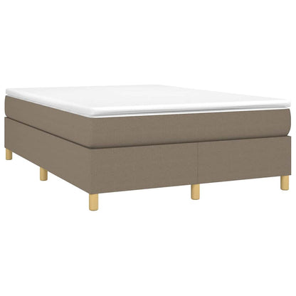 Struttura Letto a Rete a Molle Tortora 140x200 cm in Tessuto