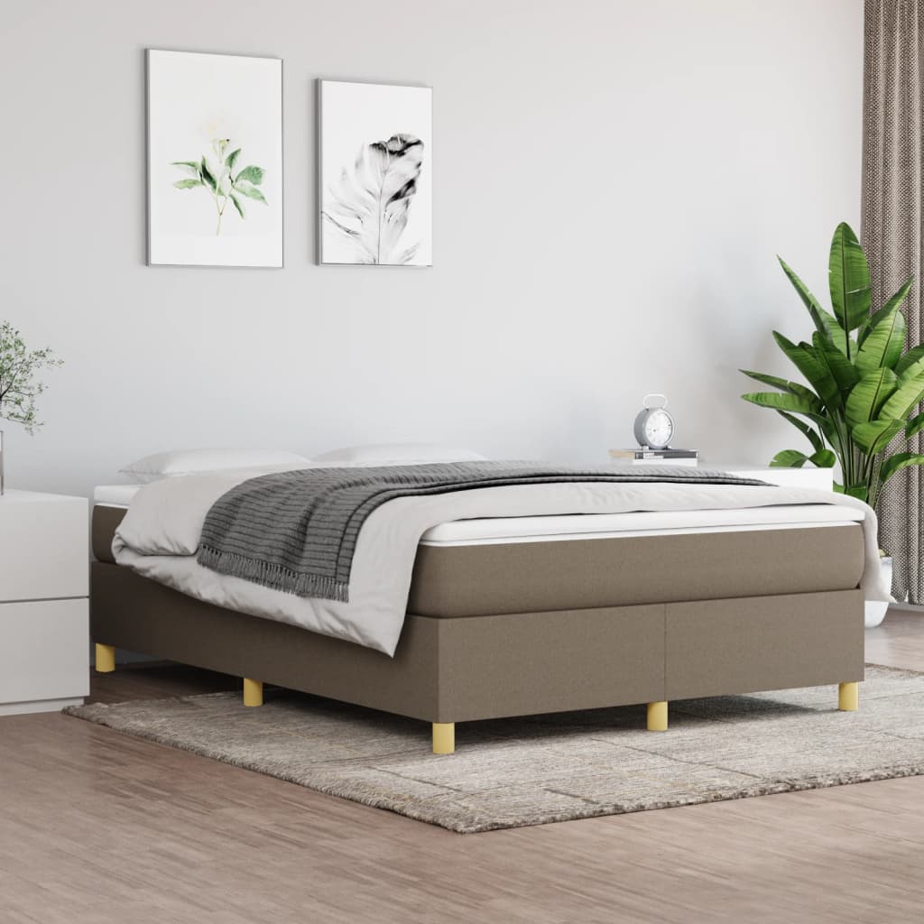 Struttura Letto a Rete a Molle Tortora 140x200 cm in Tessuto | homemem39