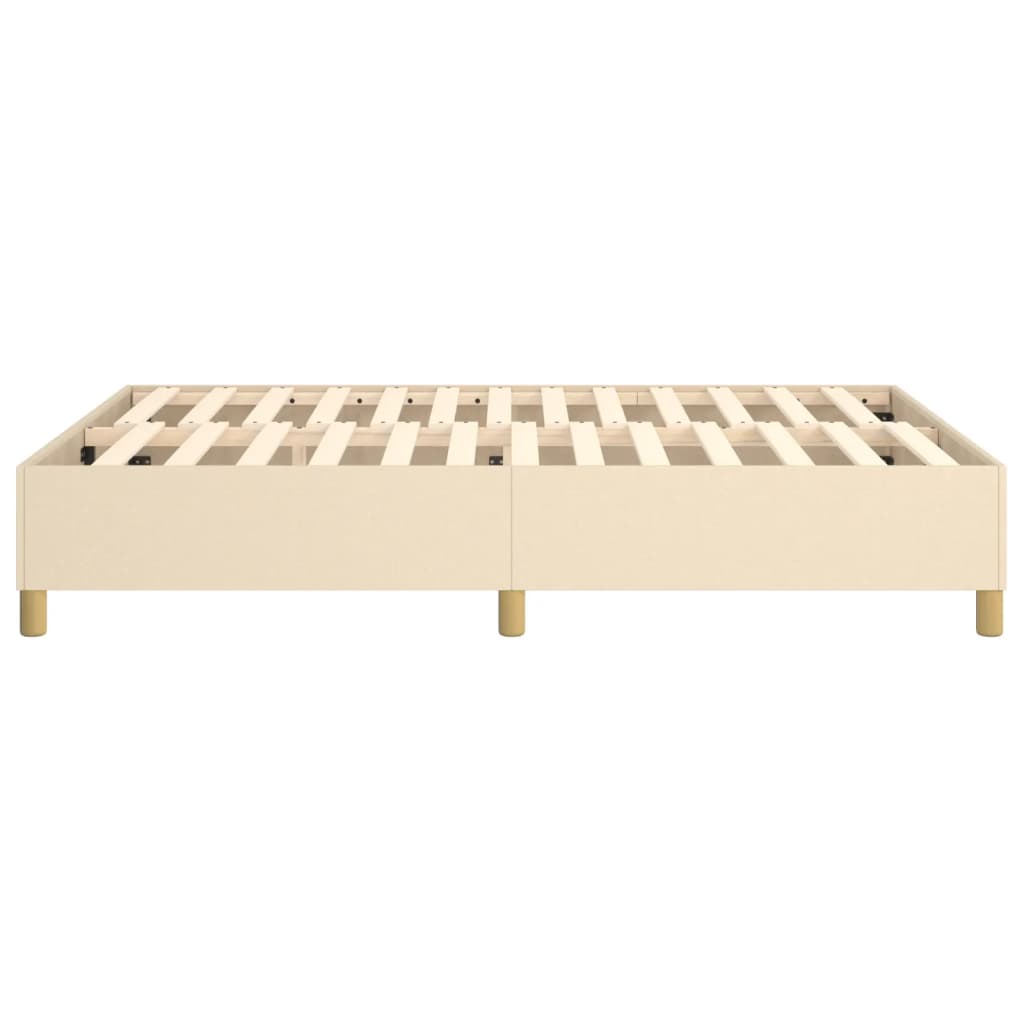 Struttura Letto a Rete a Molle Crema 140x200 cm in Tessuto | homemem39
