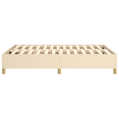Struttura Letto a Rete a Molle Crema 140x200 cm in Tessuto | homemem39