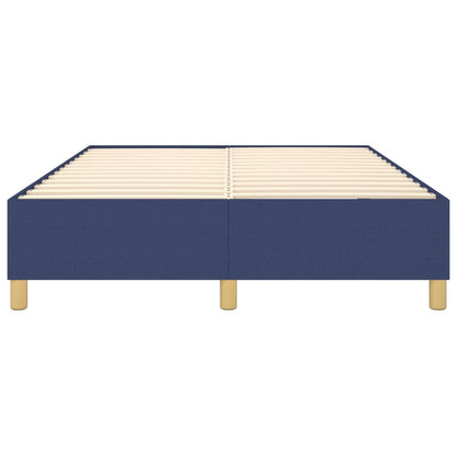 Struttura Letto a Rete a Molle Blu 140x200 cm in Tessuto | homemem39
