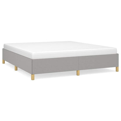Struttura Letto a Rete a Molle Grigio Chiaro 160x200 cm Tessuto