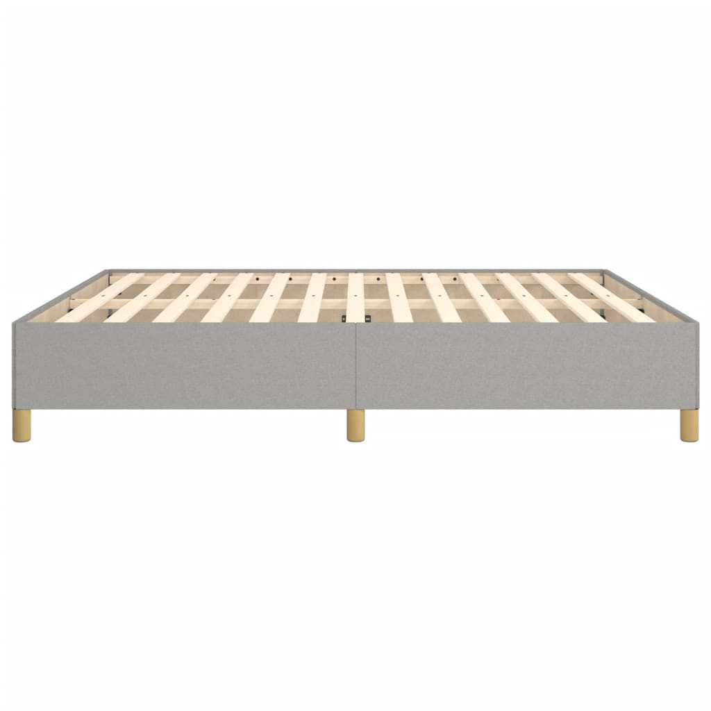 Struttura Letto a Rete a Molle Grigio Chiaro 160x200 cm Tessuto | homemem39