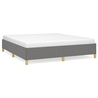 Struttura Letto a Rete a Molle Grigio Scuro 160x200 cm Tessuto