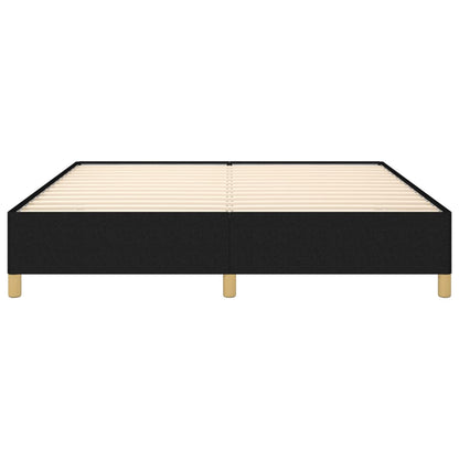 Struttura Letto a Rete a Molle Nero 160x200 cm in Tessuto | homemem39