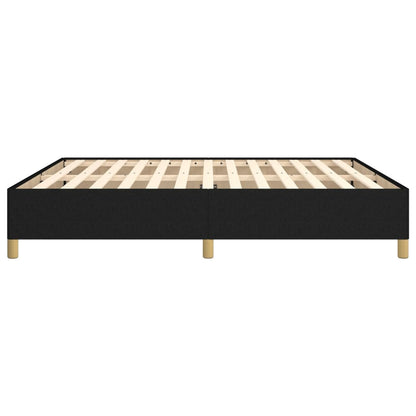 Struttura Letto a Rete a Molle Nero 160x200 cm in Tessuto | homemem39