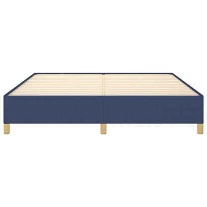 Struttura Letto a Rete a Molle Blu 160x200 cm in Tessuto | homemem39