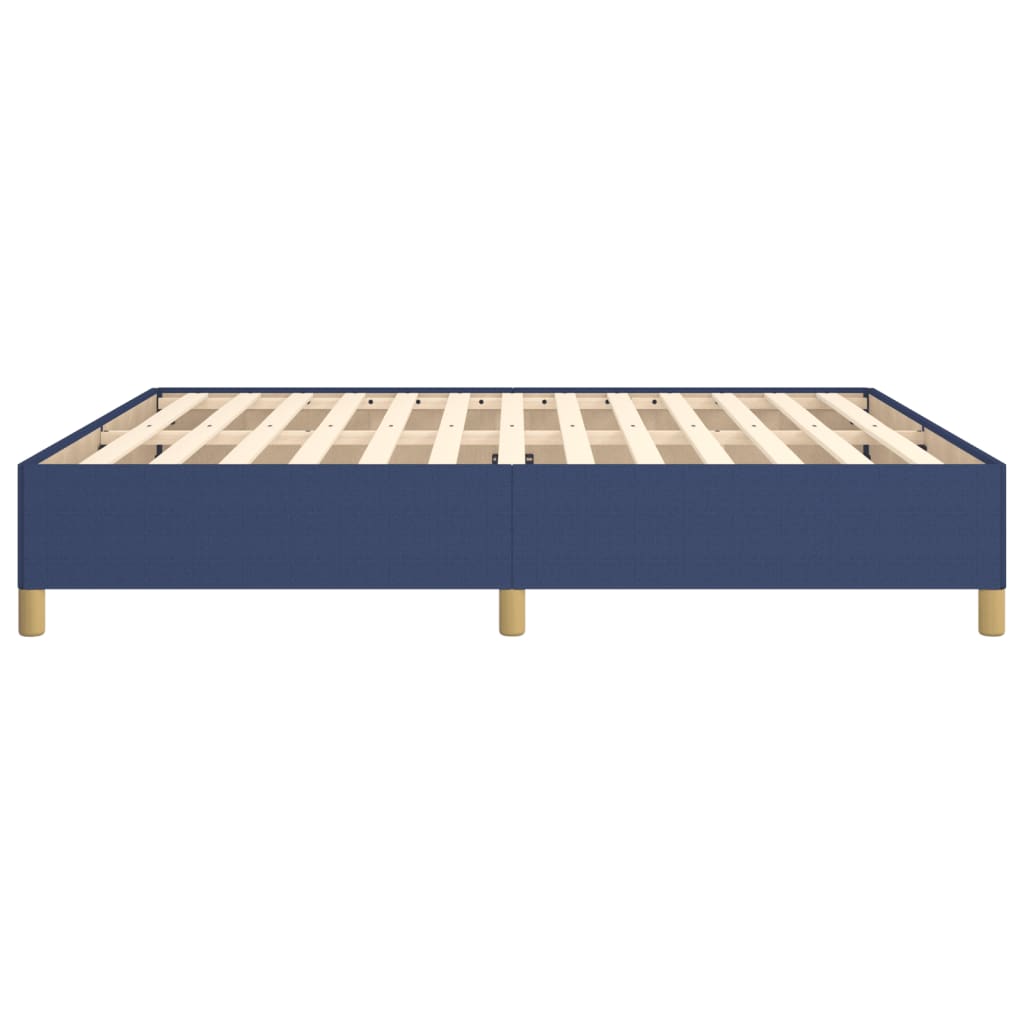 Struttura Letto a Rete a Molle Blu 160x200 cm in Tessuto | homemem39