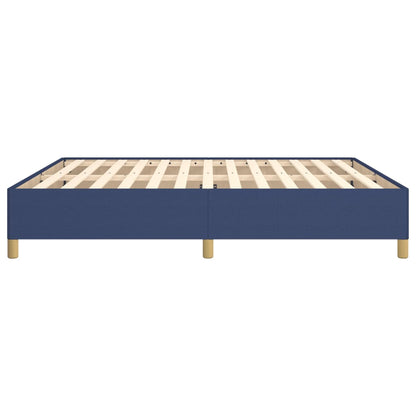 Struttura Letto a Rete a Molle Blu 160x200 cm in Tessuto | homemem39