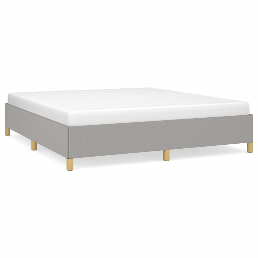 Struttura Letto a Rete a Molle Grigio Chiaro 180x200 cm Tessuto | homemem39