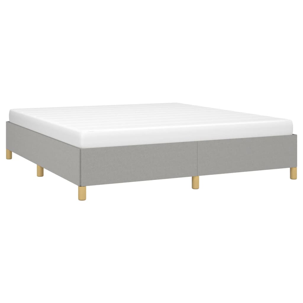 Struttura Letto a Rete a Molle Grigio Chiaro 180x200 cm Tessuto | homemem39