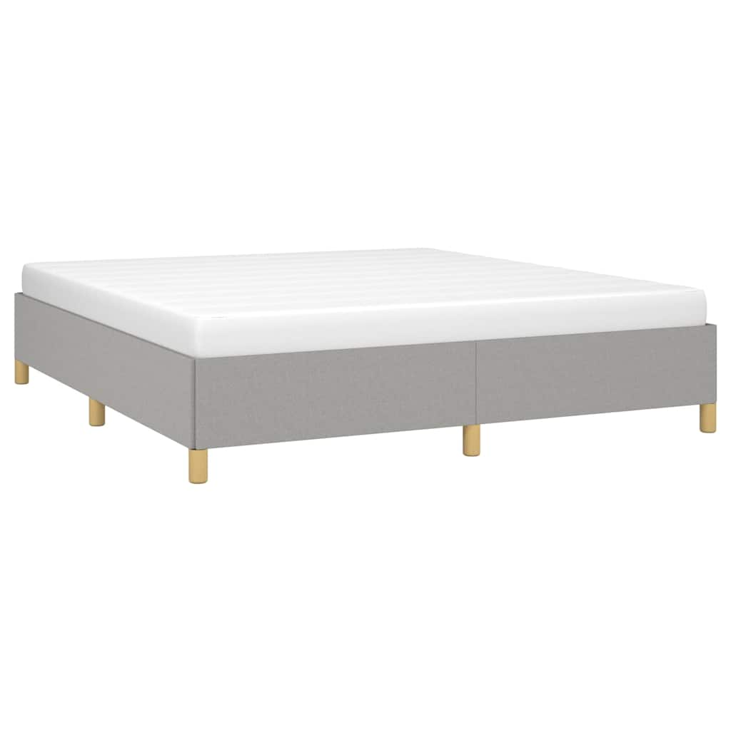Struttura Letto a Rete a Molle Grigio Chiaro 180x200 cm Tessuto