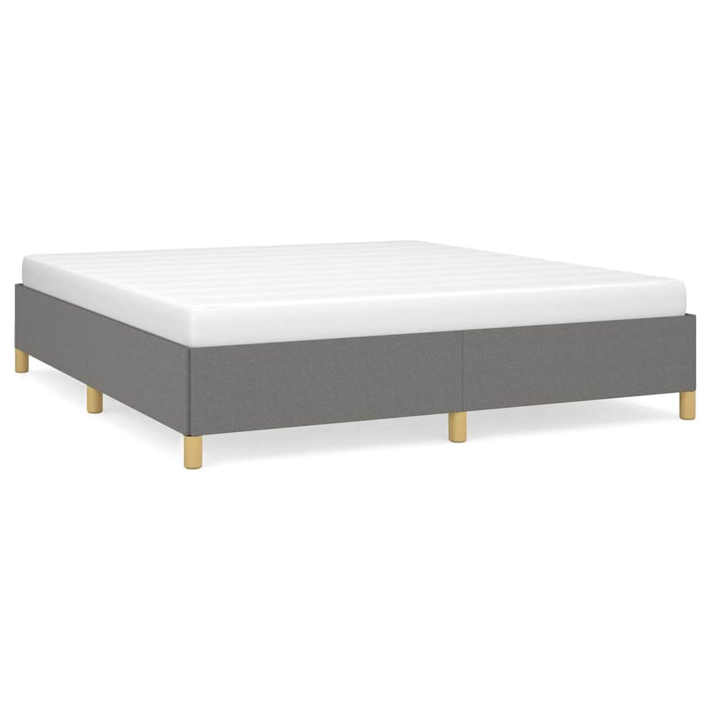 Struttura Letto a Rete a Molle Grigio Scuro 180x200 cm Tessuto