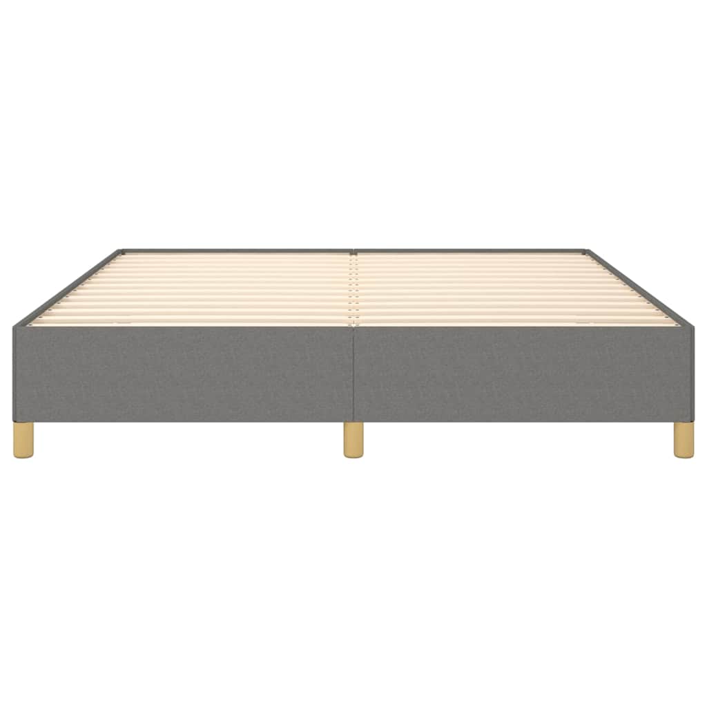 Struttura Letto a Rete a Molle Grigio Scuro 180x200 cm Tessuto