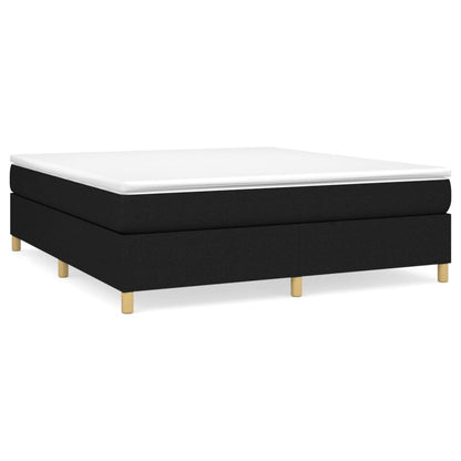Struttura Letto a Rete a Molle Nero 180x200 cm in Tessuto | homemem39