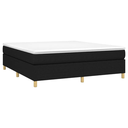 Struttura Letto a Rete a Molle Nero 180x200 cm in Tessuto | homemem39