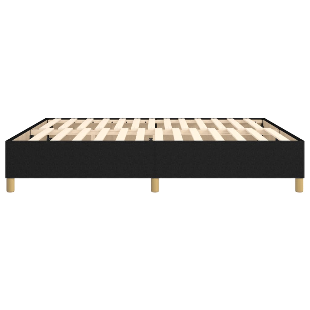 Struttura Letto a Rete a Molle Nero 180x200 cm in Tessuto | homemem39