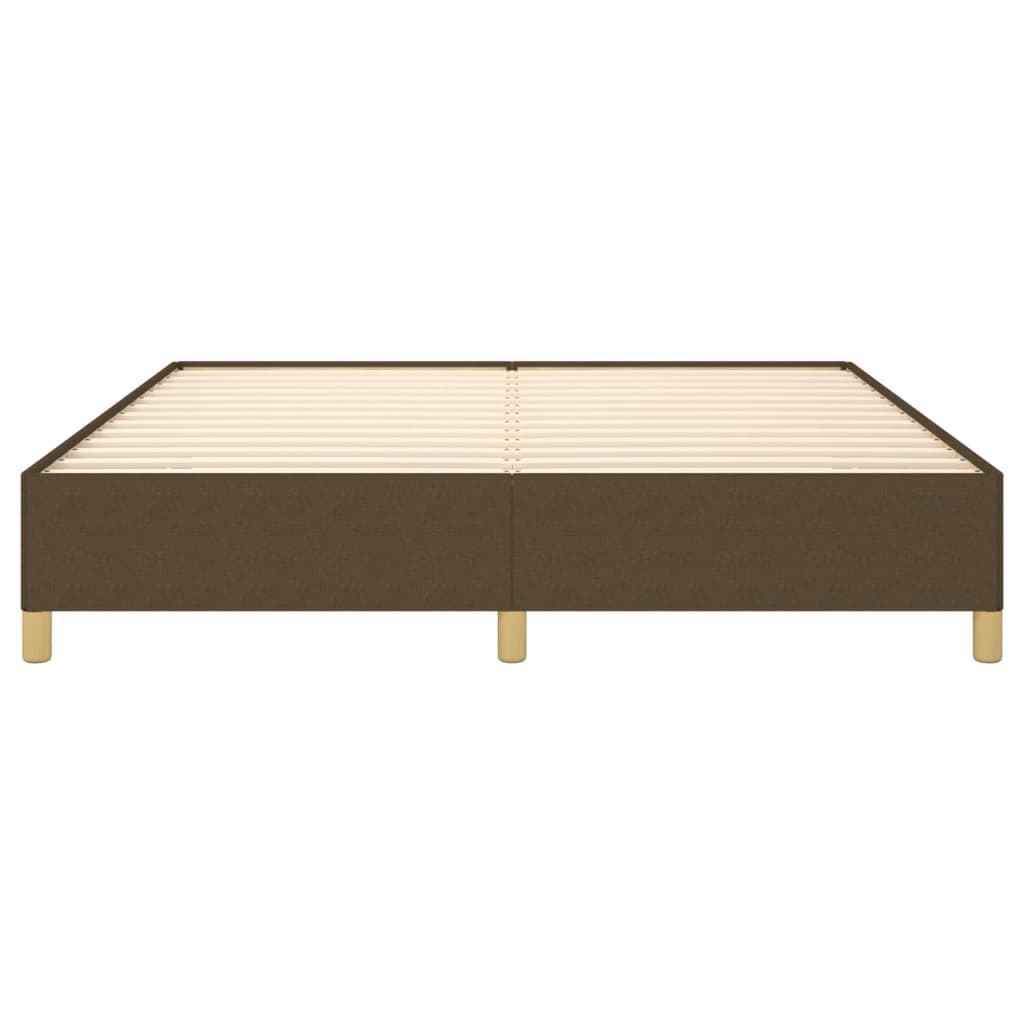 Struttura Letto a Rete a Molle Marrone Scuro 180x200 cm Tessuto | homemem39