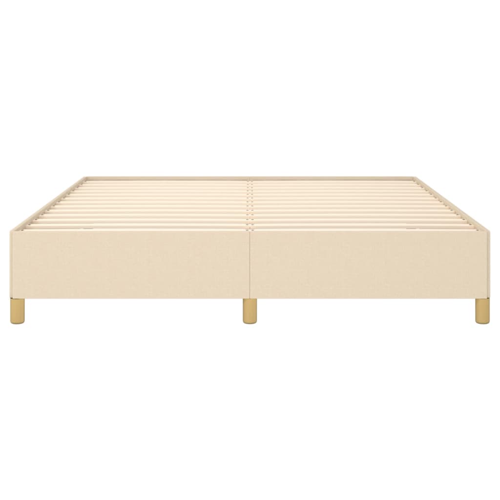 Struttura Letto a Rete a Molle Crema 180x200 cm in Tessuto | homemem39
