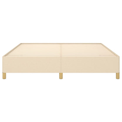 Struttura Letto a Rete a Molle Crema 180x200 cm in Tessuto | homemem39