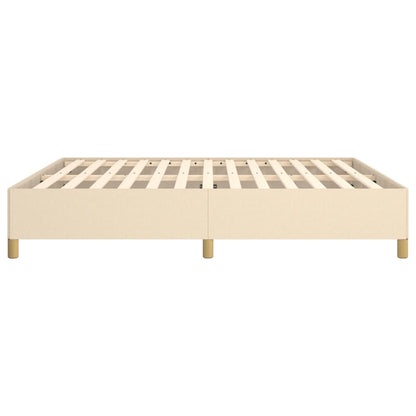 Struttura Letto a Rete a Molle Crema 180x200 cm in Tessuto | homemem39