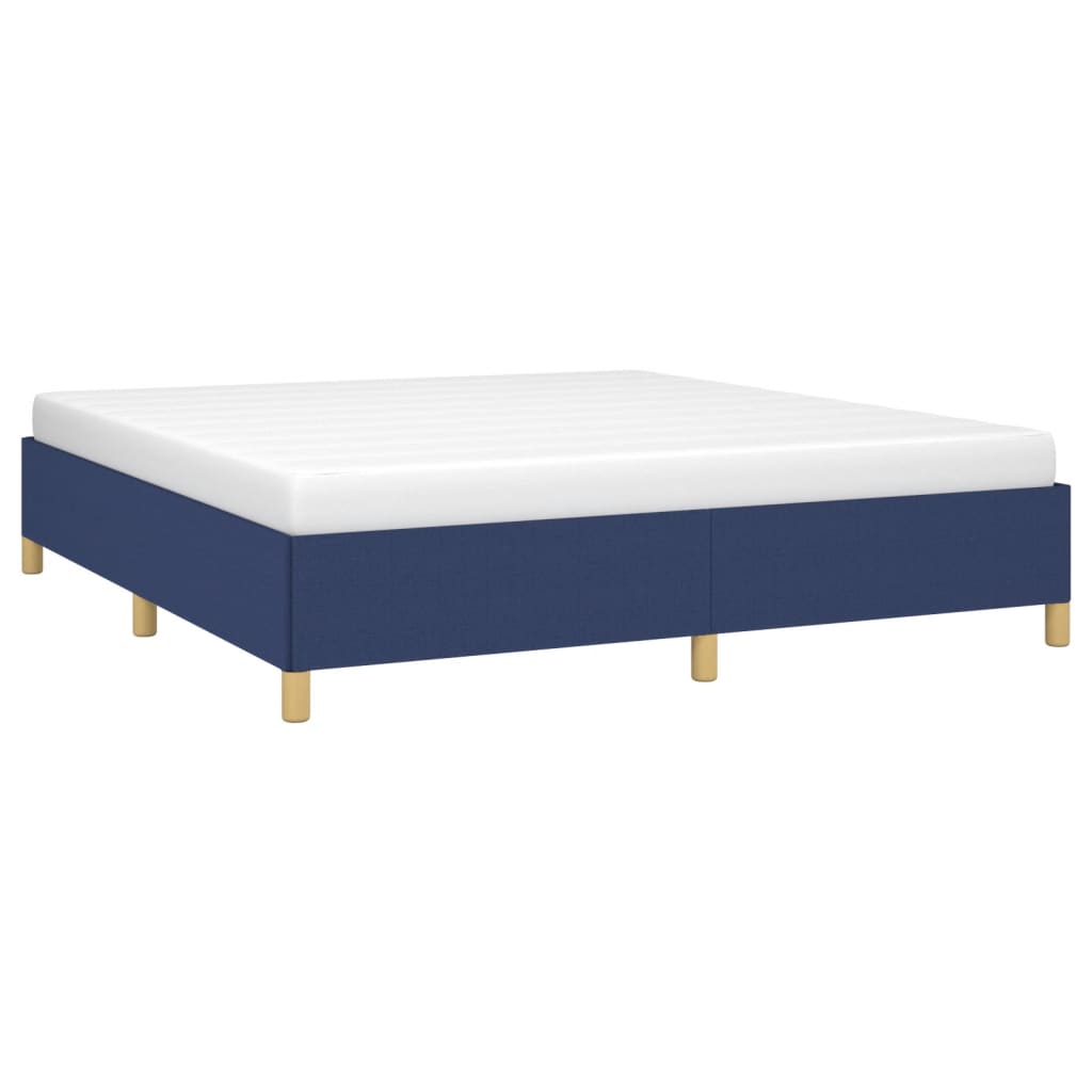 Struttura Letto a Rete a Molle Blu 180x200 cm in Tessuto | homemem39