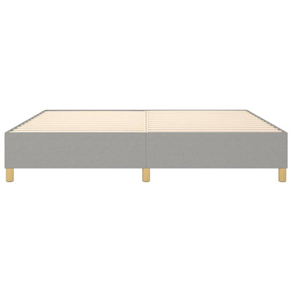Struttura Letto a Rete a Molle Grigio Chiaro 200x200 cm Tessuto | homemem39