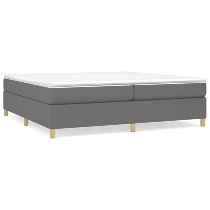 Struttura Letto a Rete a Molle Grigio Scuro 200x200 cm Tessuto | homemem39