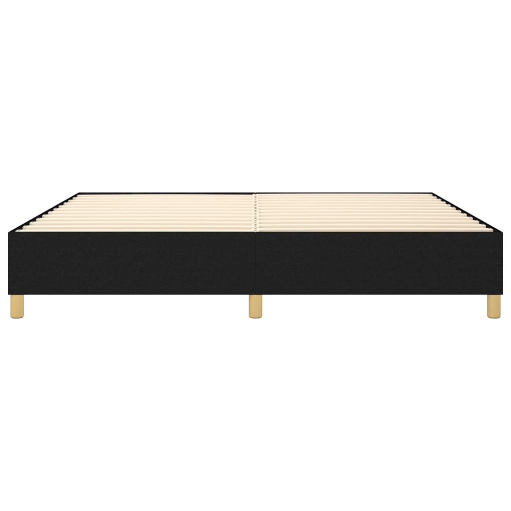 Struttura Letto a Rete a Molle Nero 200x200 cm in Tessuto | homemem39