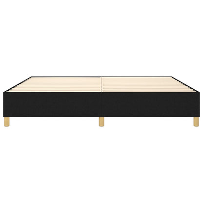 Struttura Letto a Rete a Molle Nero 200x200 cm in Tessuto | homemem39