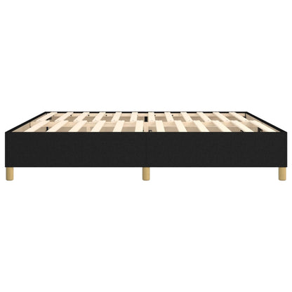 Struttura Letto a Rete a Molle Nero 200x200 cm in Tessuto | homemem39