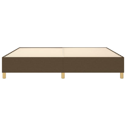 Struttura Letto a Rete a Molle Marrone Scuro 200x200 cm in Tessuto | homemem39