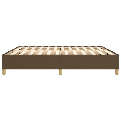 Struttura Letto a Rete a Molle Marrone Scuro 200x200 cm in Tessuto | homemem39