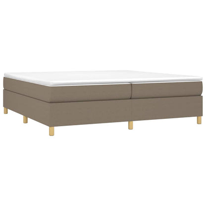 Struttura Letto a Rete a Molle Tortora 200x200 cm in Tessuto