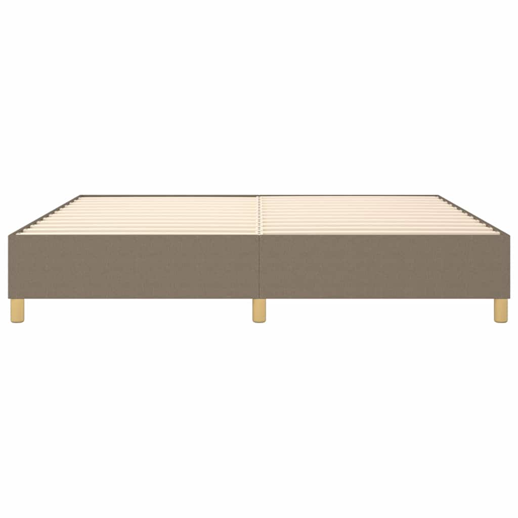 Struttura Letto a Rete a Molle Tortora 200x200 cm in Tessuto