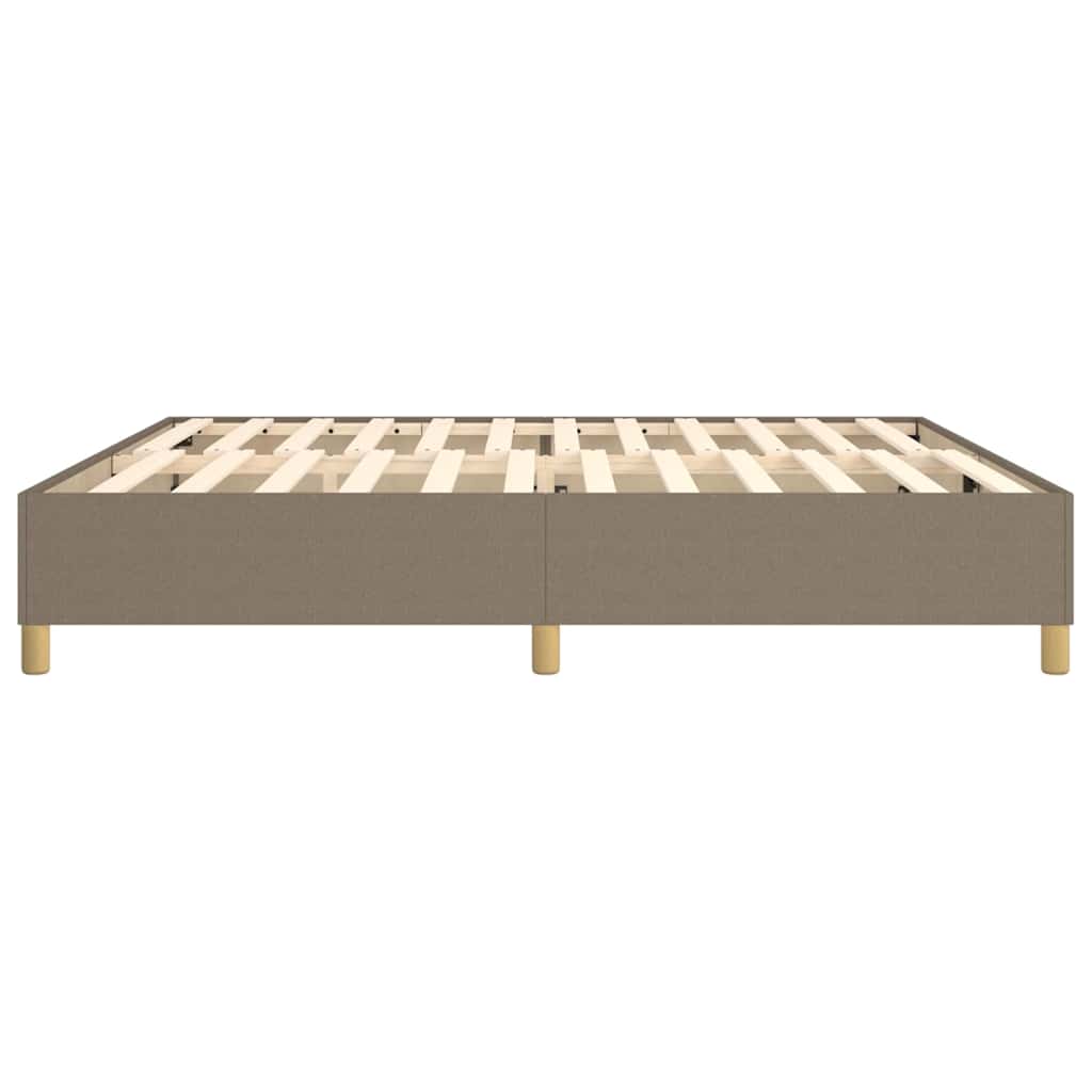 Struttura Letto a Rete a Molle Tortora 200x200 cm in Tessuto
