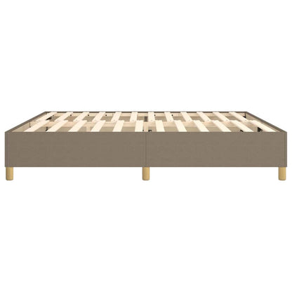 Struttura Letto a Rete a Molle Tortora 200x200 cm in Tessuto