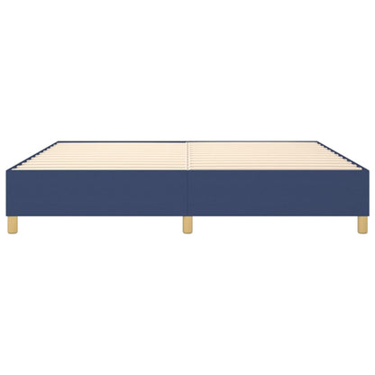 Struttura Letto a Rete a Molle Blu 200x200 cm in Tessuto | homemem39