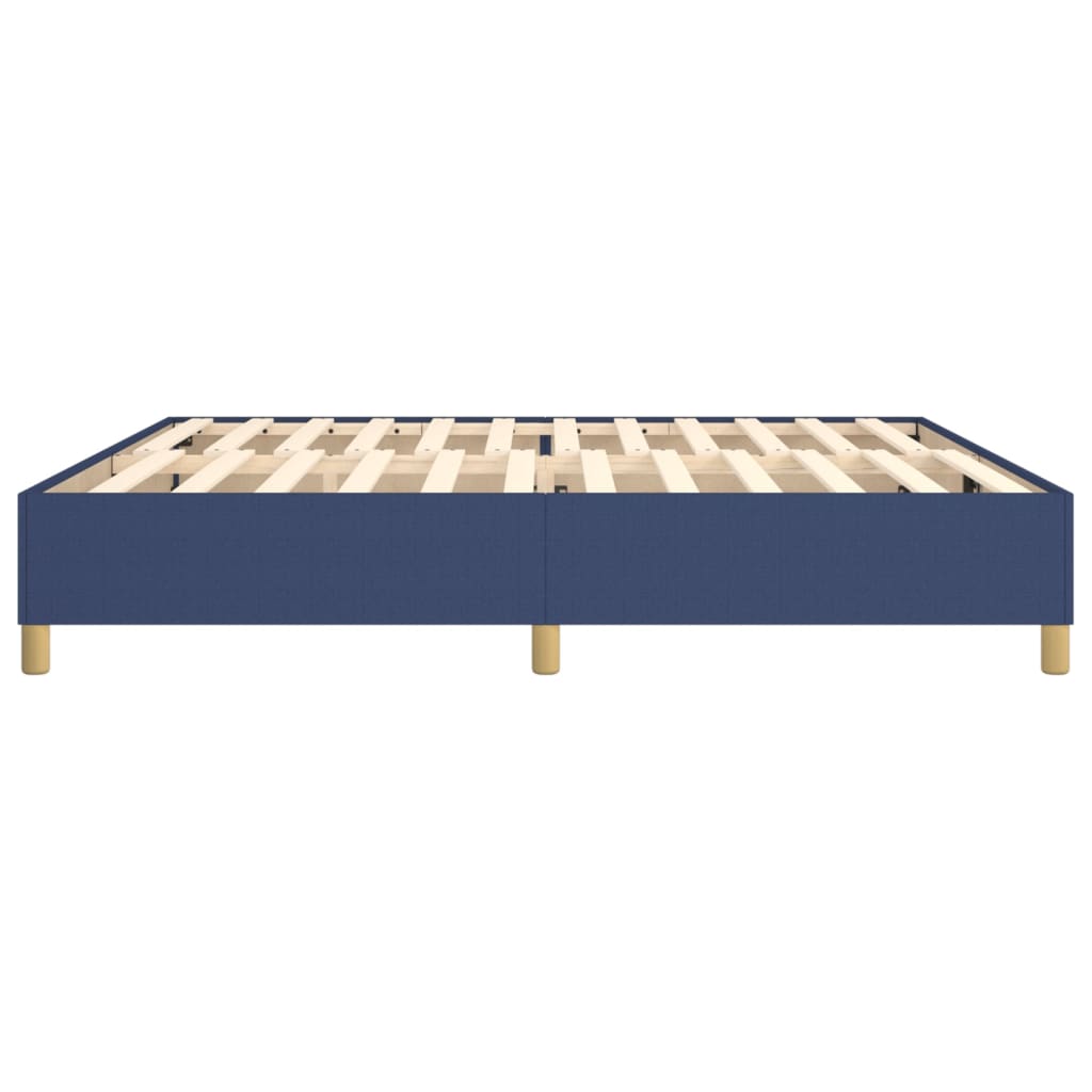 Struttura Letto a Rete a Molle Blu 200x200 cm in Tessuto | homemem39