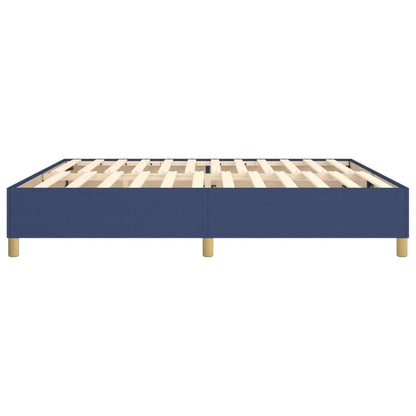 Struttura Letto a Rete a Molle Blu 200x200 cm in Tessuto | homemem39